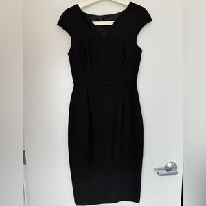Zara Basic Black Midi Dress